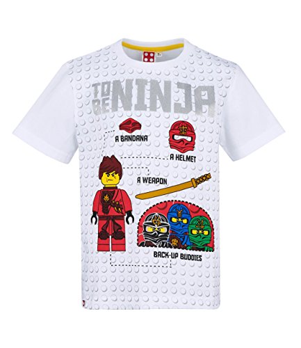 Lego Ninjago Garçon Tee-Shirt – Blanc